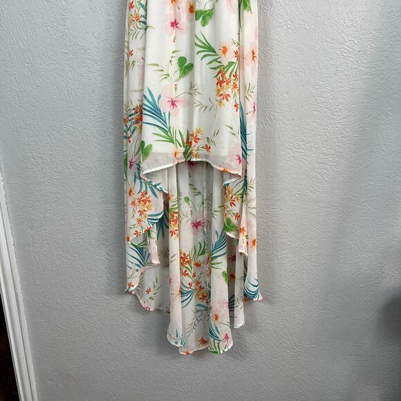 NEW! As U Wish Floral Elastic Waist Dress Off Shoulder - M - Picture 3 of 7